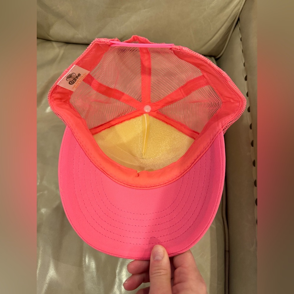 Custom trucker hat! Hot pink “Kristie” - Picture 2 of 3